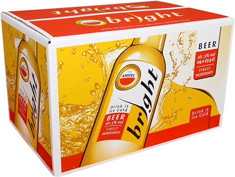 Amstel Bright doos van 24 flesjes á 0,275 liter Amstel Bright doos van 24 flesjes á 0,275 liter